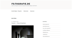 Desktop Screenshot of fo.tografie.de