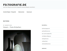 Tablet Screenshot of fo.tografie.de